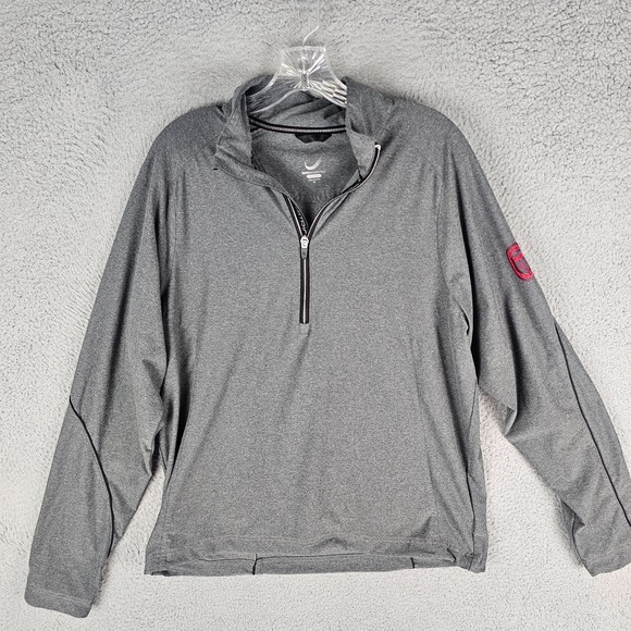 Zero Restriction 1/4 Zip Pullover Mens Medium Gray Golf Performance Tour Series - Picture 1 of 11